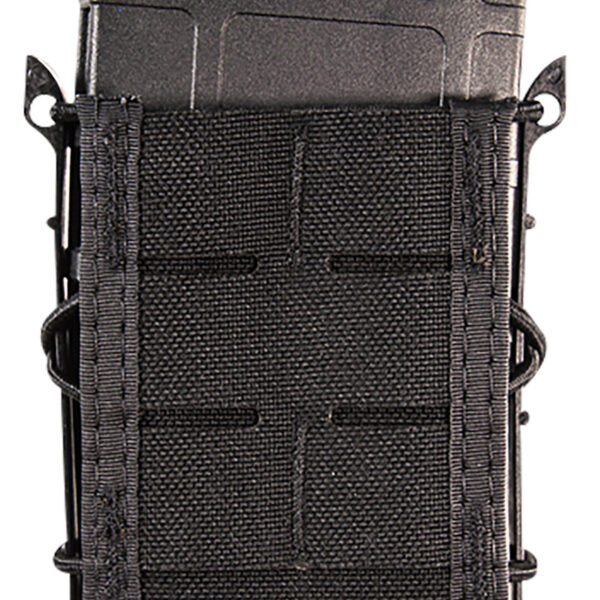 High Speed Gear 41TA00BK TACO Duty Single Rifle Mag Pouch, Black Nylon with MOLLE Exterior, Fits MOLLE & 2″ Belt