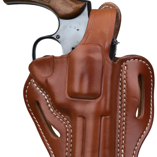 1791 Gunleather RVHX2CBRR RVHX-2  OWB Size 02 Classic Brown Leather Fits Up to 4″ Barrel, K/L-Frame, Belt Slide Right Hand