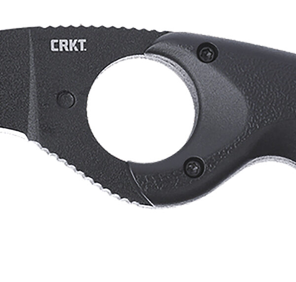 CRKT 2516K Bear Claw  2.39″ Fixed Hawkbill Plain Black Powder Coated AUS-8A SS Blade, Black Textured GRN Handle