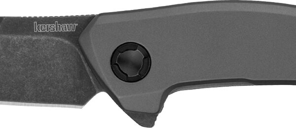 Kershaw 1815 Sanctum  EDC 2.98″ Folding Wharncliffe Blackwash 8Cr13MoV SS Blade, Gray PVD Stainless Steel Handle