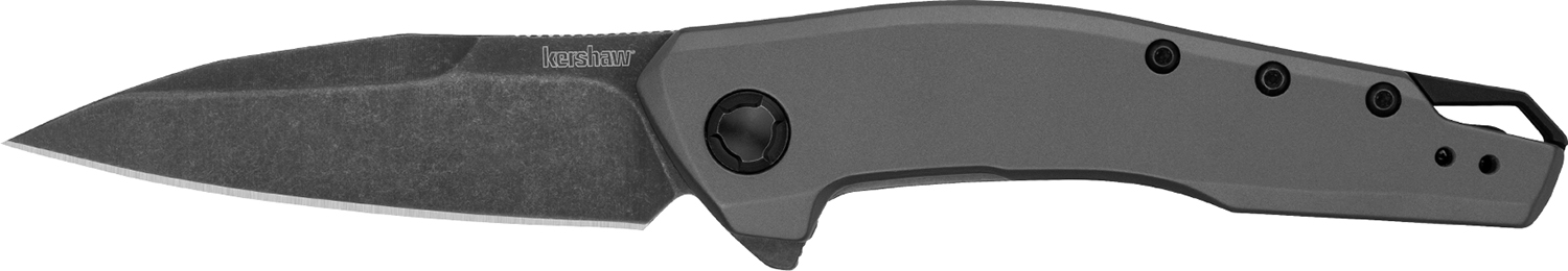 Kershaw 1815 Sanctum EDC 2.98" Folding Wharncliffe Blackwash 8Cr13MoV SS Blade, Gray PVD Stainless Steel Handle