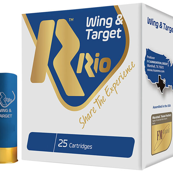 Rio Ammunition WT2875 Wing & Target 12Gauge 2.75″ 1oz 7.5Shot 25 Per Box/10 Case