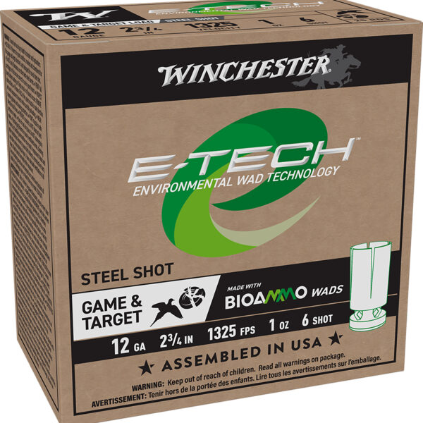Winchester Ammo WCL12S6 E-Tech  12Gauge 2.75″ 1oz 6Shot 25 Per Box/10 Case
