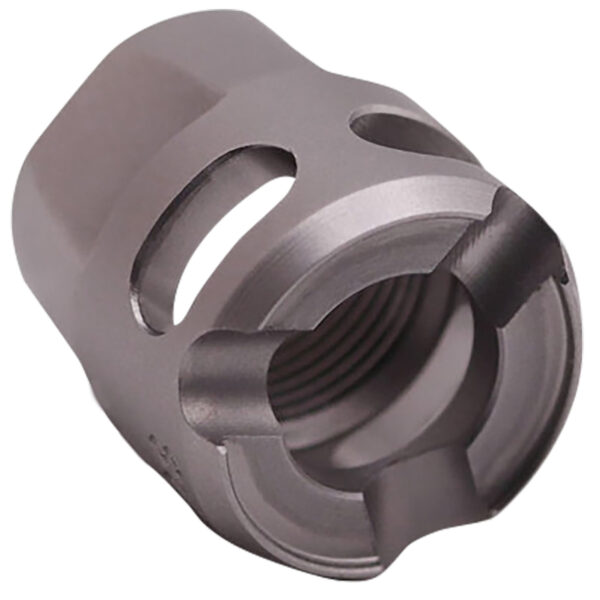 True Precision Inc TPYMICROSS Micro Compensator Y-Type Satin Stainless 416R Stainless Steel 1/2″x28 Threads 9mm/380 ACP