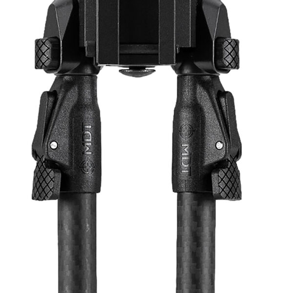 Mdt Sporting Goods Inc 105560BLK GRND-POD  Black Aluminum, 4.5″-9.0″, Spiked Feet, Fits Picatinny Rail