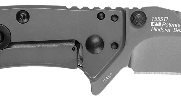 Kershaw 1555TIX Cryo  2.75″ Folding Drop Point Plain Gray TiN 8Cr13MoV SS Blade Gray PVD Stainless Steel Handle Clamshell Packaging