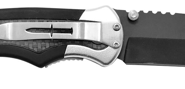 Camillus 19079 Chameleon  3.50″ Folding Drop Point Plain Black Carbonitride Titanium AUS-8A SS Blade, Carbon Fiber/Aluminum Handle