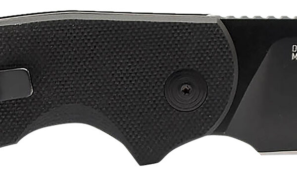 S.O.G SOG16030757 Stout SJ 2.60″ Folding Clip Point Plain Stonewashed Cryo D2 Steel Blade/ Black Textured G10 Handle Includes Belt Clip, Presentation Box