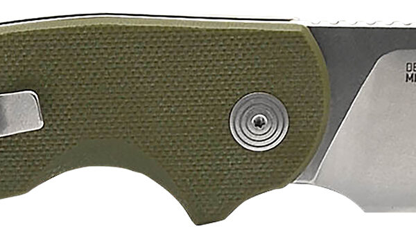 S.O.G SOG16030657 Stout SJ 2.60″ Folding Clip Point Plain Cryo D2 Steel Blade/ Olive Drab Textured G10 Handle Includes Belt Clip, Presentation Box