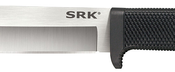 Cold Steel CS38CKE SRK  6″ Fixed Clip Point Plain 3-V Steel Blade, 4.75″ Black Textured Kray-Ex Handle
