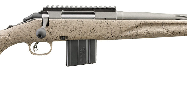 Ruger 46927 American II Ranch Full Size 6.5 Grendel 10+1 16.10″ Cobalt Cerakote Spiral Fluted Threaded Barrel & Alloy Steel Receiver w/Picatinny Rail, Flat Dark Earth Splatter Adj LOP Synthetic Stock