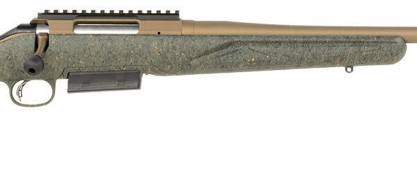 Ruger 46935 American II Predator Full Size 450 Bushmaster 3+1 22″ Burnt Bronze Cerakote Threaded Barrel & Alloy Steel Receiver w/Picatinny Rail, Green Splatter Adj LOP Synthetic Stock