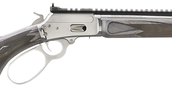 Marlin 70433 1894 SBL 357 Mag 8+1 16.10″ Stainless Polished Threaded Barrel& Picatinny Rail Receiver, Fixed Gray Laminate Stock