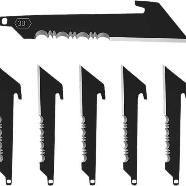 Outdoor Edge RRUS30K6C Replacement Blades  6 3″ Black Utility Serrated 420J2 SS Blades
