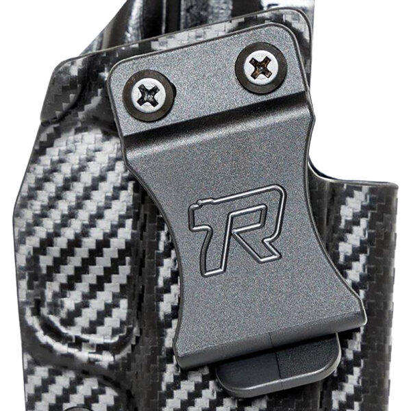 Rounded Gear SSRP365XMACROCFRHVAR Kydex  IWB Black Kydex Fits Sig P365 X Macro Belt Clip Right Hand