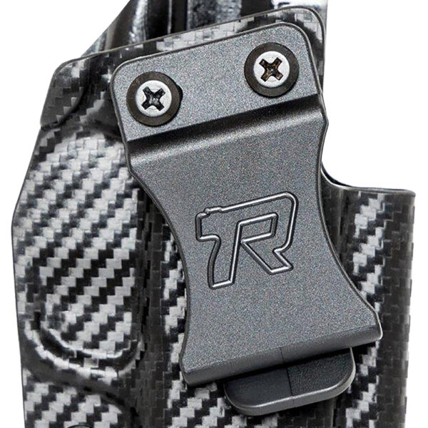 Rounded Gear SFAHELLCATCFRHVAR Kydex  IWB Black Kydex Fits Springfield Hellcat Belt Clip Right Hand