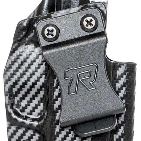 Rounded Gear SFAHELLCATPROCFRHVAR Kydex  IWB Black Kydex Fits Springfield Hellcat Pro Belt Clip Right Hand