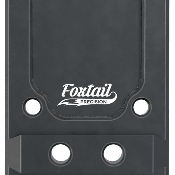 Foxtail Precision 100013 Rear Sight Dovetail Optic Adapter Plate for non MOS Glock Black Anodized Glock Non MOS