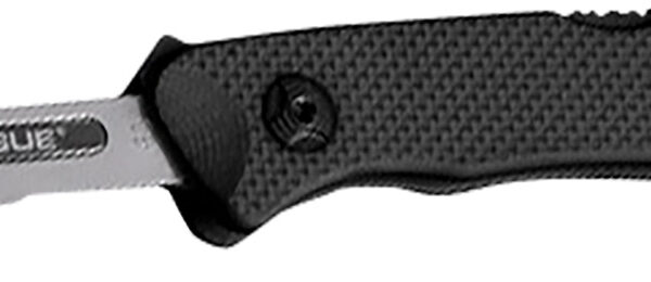 Hogue 35836 Expel  2.50″ Folding Scalpel Plain Satin High Carbon Steel Blade, Black Textured G10 Scales/SS Handle
