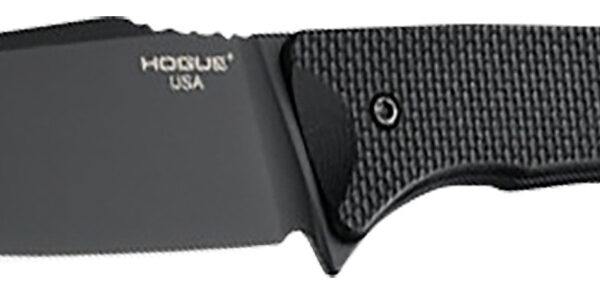 Hogue 35854 Extrak  XL 3.90″ Fixed Clip Point Plain Black Cerakote CPM M4 Tool Steel Blade, Black Textured G10 Scales Handle