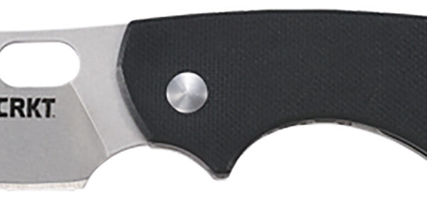 CRKT 5317D2 Pilar III 2.97″ Folding Plain Stonewashed D2 Steel Blade, Black Textured G10 Handle