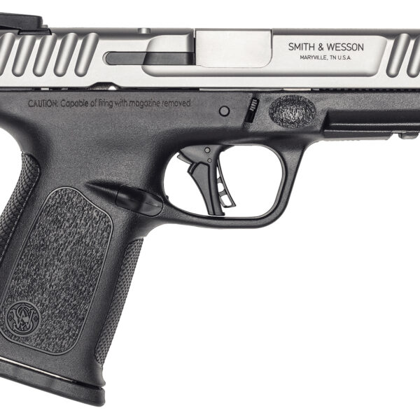 Smith & Wesson 13936 SD40 2.0 Compact Frame 40 S&W 14+1 4″ Stainless Steel Barrel, Satin Serrated Stainless Steel Slide, Black Polymer Frame w/Picatinny Rail, Textured Grip