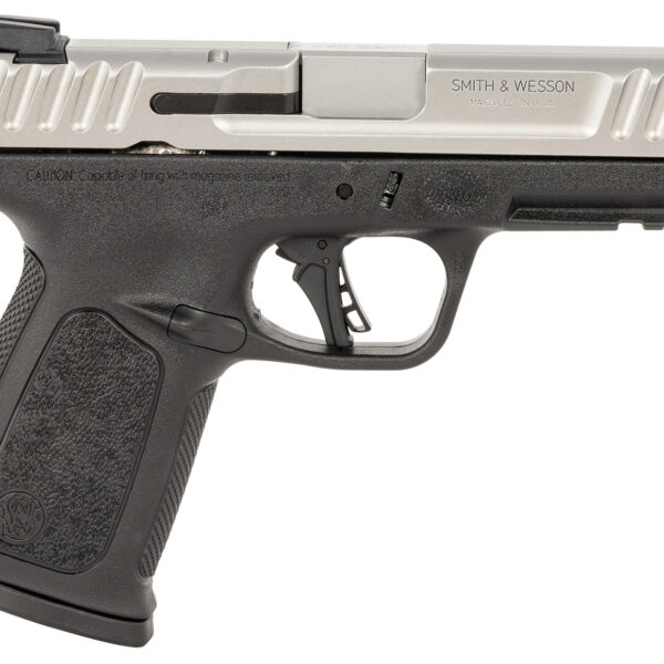 Smith & Wesson 13937 SD40 2.0 Compact Frame 40 S&W 10+1 4″ Stainless Steel Barrel, Satin Serrated Stainless Steel Slide, Black Polymer Frame w/Picatinny Rail, Textured Grip