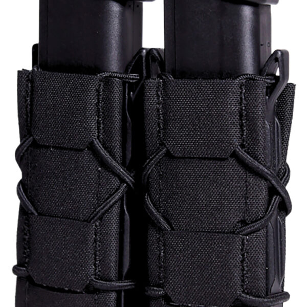 High Speed Gear 24PT02BK TACO Gen 2 Double Black Nylon Laminate MOLLE Mount Pistol