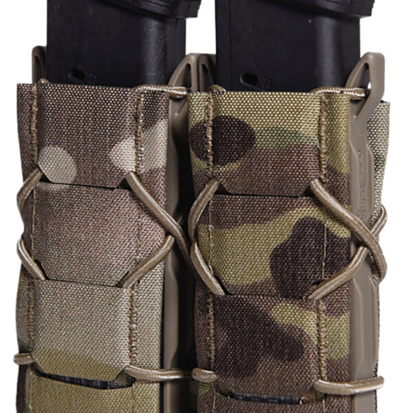 High Speed Gear 24PT02MC TACO Gen 2 Double Multi-Cam Nylon Laminate MOLLE Mount Pistol