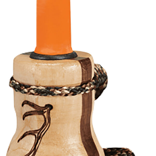 Wayne Carlton’s Calls HSWCC70167 Lil’ Heifer Cow Call Calf/Cow Sounds Walnut/Maple Wood Barrel