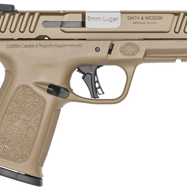 Smith & Wesson 14371 SD9 2.0 9mm Luger 16+1 4″ FDE Compact Frame Stainless Steel Slide Textured Grip