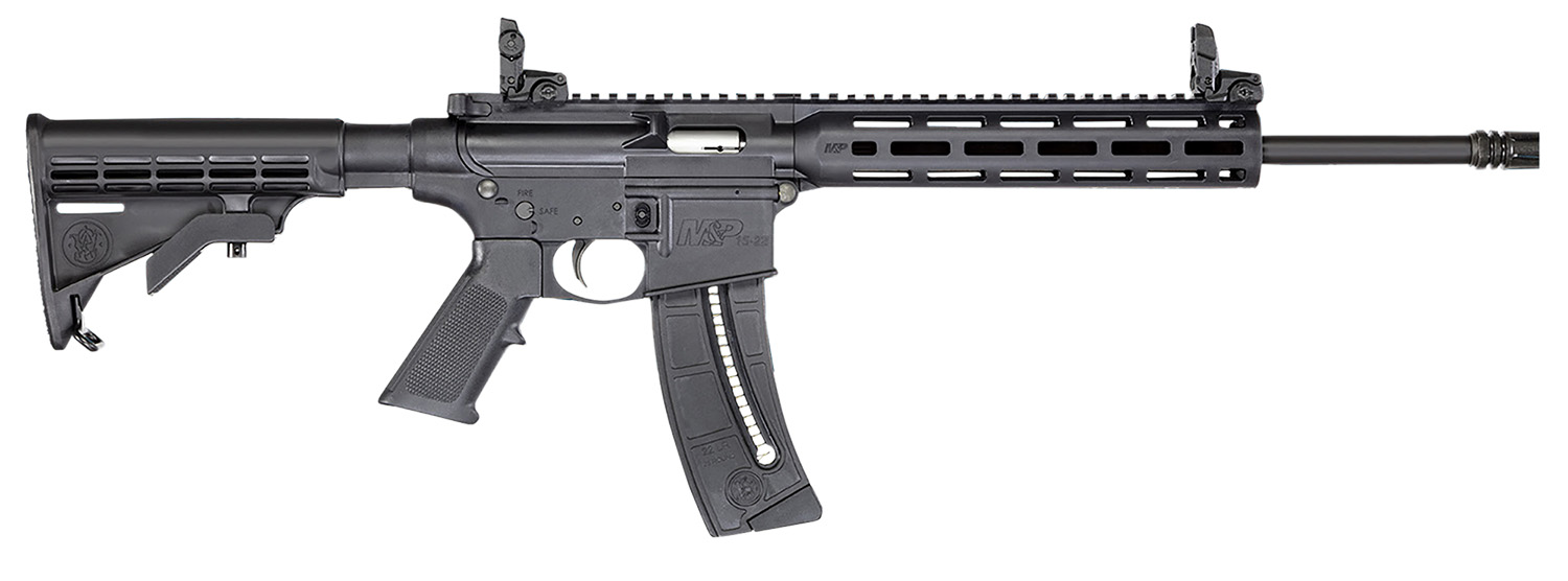 Smith & Wesson 14375 M&P15-22 Sport Bundle .22 LR 25+1 16.50" Black Threaded Barrel Polymer Receiver Black Handguard Grip