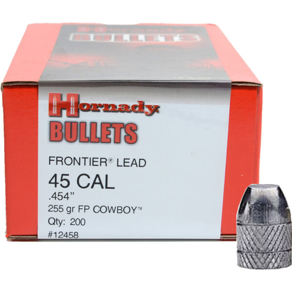 Hornady Frontier Lead Pistol Bullets 45 cal. .454 255 gr. FP Cowboy