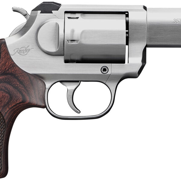 Kimber Mfg, Inc 3400016CA K6S *CA Compliant DA/SA 357 Mag 6 Shot 3″ Brushed Stainless Steel Barrel & Cylinder, Brushed Stainless Stainless Steel Frame, Diamond Checkering Grip, Exposed Hammer