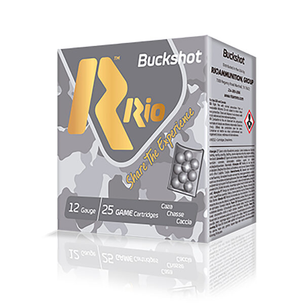 Rio Ammunition RB122725 Royal Buck 12Gauge 2.75″ 4Buck Shot 25 Per Box/10 Case