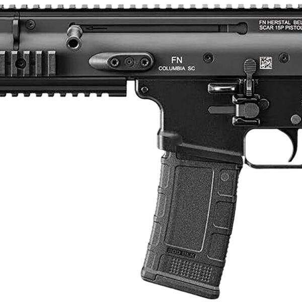 FN 38101242 SCAR 15P 300 Blackout 30+1 7.50″ Black Chrome Lined Steel Barrel, Black Anodized Aluminum Picatinny Rail Receiver, Black Polymer Grip, Ambidextrous