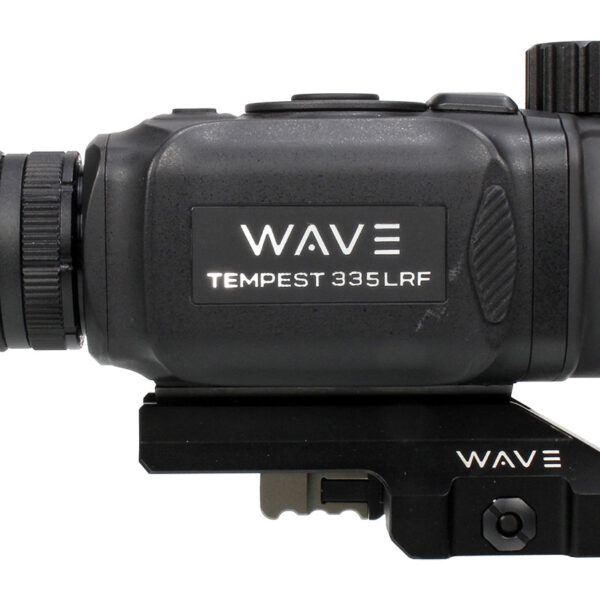 Wave WTS200 Tempest 335 LRF Thermal Black 3.3x35mm Illuminated Multi Reticle 384×288, 12 Microns, 50 Hz Resolution, Digital Zoom 13.2x Rapid/Smooth