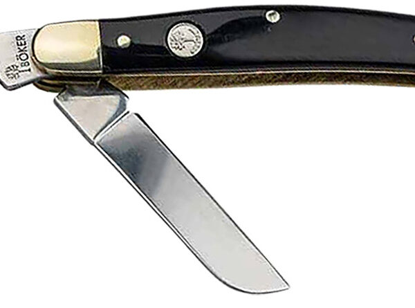 Boker 110857 Stockman Traditional Large Clip Point/Sheepsfoot/Spey Plain D2 Steel Blade Brown Jigged Bone Handle