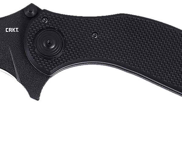 CRKT 2635 DU Hoc Deadbolt 3.62″ Fixed Karambit Plain Black Powder Coated D2 Steel Blade, Black G10 Handle