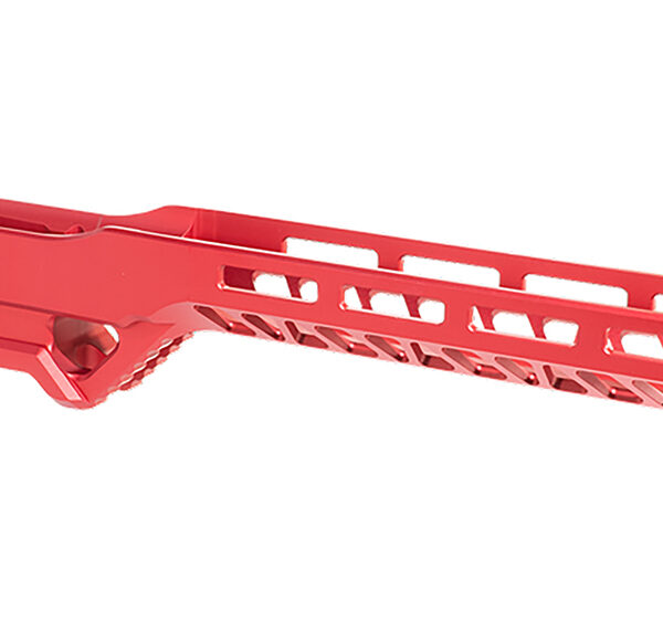 Timber Creek Outdoors ERCR7SAR Enforcer Rifle Chassis Red Aluminum SA Rem700 Action Right
