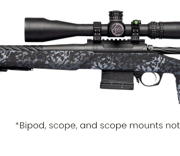 Horizon Firearms RF018S221814T17 Vandal Dark 2 22 Creedmoor 18″ Black Fluted Threaded Barrel, Picatinny Rail Receiver, Arca Rail Forend, Textured Iota Carbon Fiber Stock