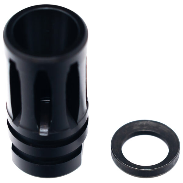 Faxon Firearms FFMD762A2  A2 Flash Hider Black Nitride 5/8″x24 Threads 30 Cal