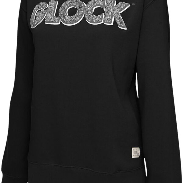 Glock AP96257 Crewneck Raglan Fleece Black Cotton/Polyester Long Sleeve Large
