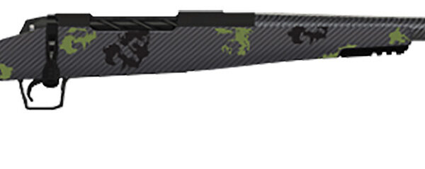 Fierce Firearms TWTROG300WIN24BF Twisted TI Rogue 300 Win 24″ Black Cerakote Steel Threaded Barrel, Drilled & Tapped Titanium Receiver, LR Negative Comb Forest Camo Carbon Fiber Stock