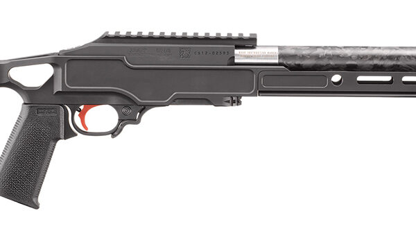 Ruger 31230 10/22 Competition 22 LR 10+1 16.10″ Clear Satin Stainless Steel/w/Carbon Fiber Sleeve Threaded Barrel, Black Anodized Picatinny Rail Aluminum Receiver, Arca Swiss/M-LOK Compatible Forend,
