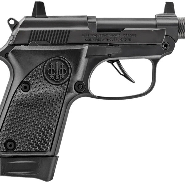 Beretta USA J20X22R8TB 20X Bobcat 22 LR 8+1 2.80″ Black Steel Barrel, ELS/Serrated Steel Slide & Polymer Frame w/Beavertail, Helica Texture Grip
