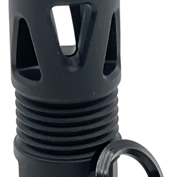 LBE Unlimited ARFHTP556 Tri-Ports Flash Hider Black 1/2″x28 Threads 223 Rem/5.56 NATO