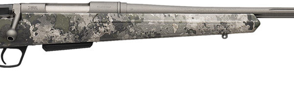 Winchester Repeating Arms 535800233 XPR Extreme 300 Win Mag 3+1 26″ Tungsten Cerakote Fluted Threaded Barrel & Drilled & Tapped Steel Receiver, Fixed TrueTimber VSX Synthetic Stock