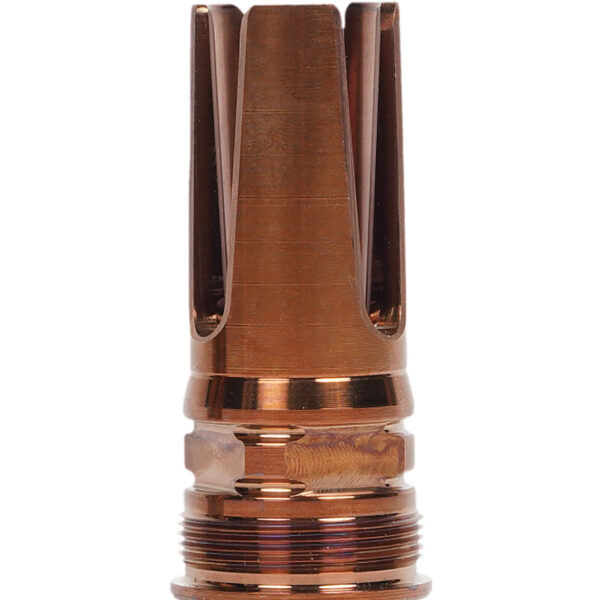 Q LLC ACCFH1/2288.6 Flash Hider 8.6 Blackout Steel 1/2″x28 Threads 2.13″ OAL