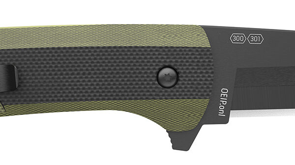Outdoor Edge VX430BC Razor VX4  3″ Folding Plain Black/Green